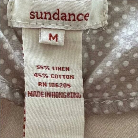 Sundance Cream Colored Linen Blend Blazer Size Medium - Picture 8 of 9